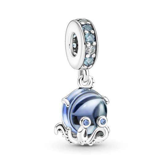 Piekarināmais Murano stikla mīlīgā astoņkāja amulets