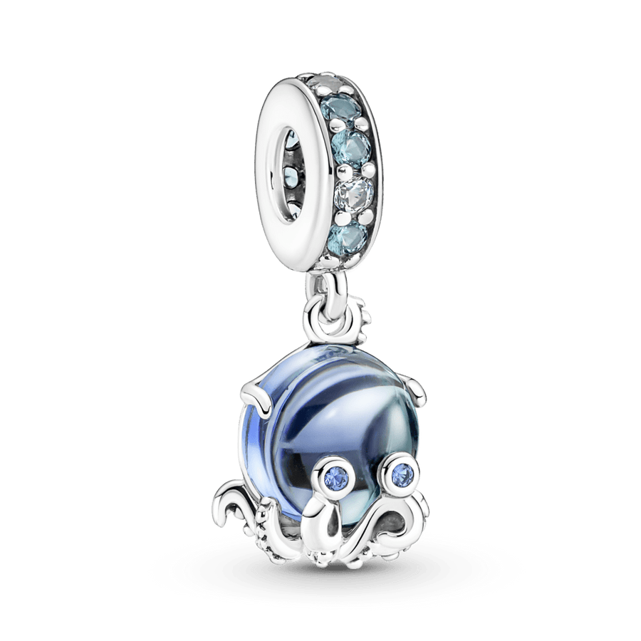 Piekarināmais Murano stikla mīlīgā astoņkāja amulets
