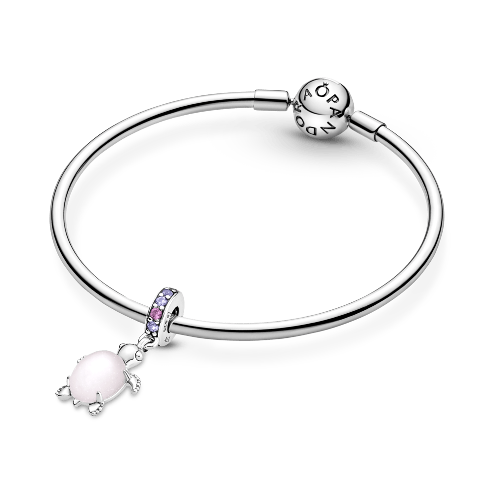 Piekarināmais Murano stikla amulets sārta jūras bruņurupuča formā