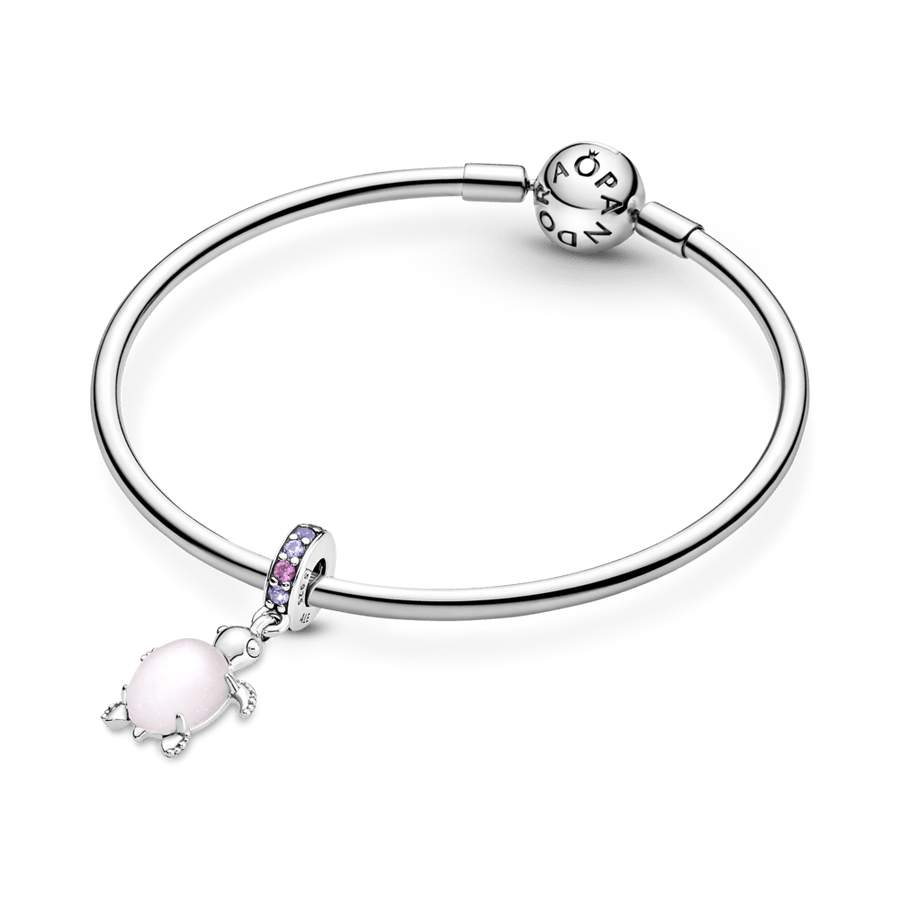 Piekarināmais Murano stikla amulets sārta jūras bruņurupuča formā