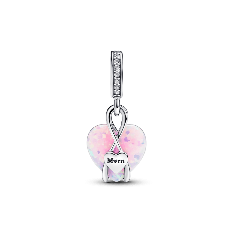 Opalescējošais sirds amulets māmiņai