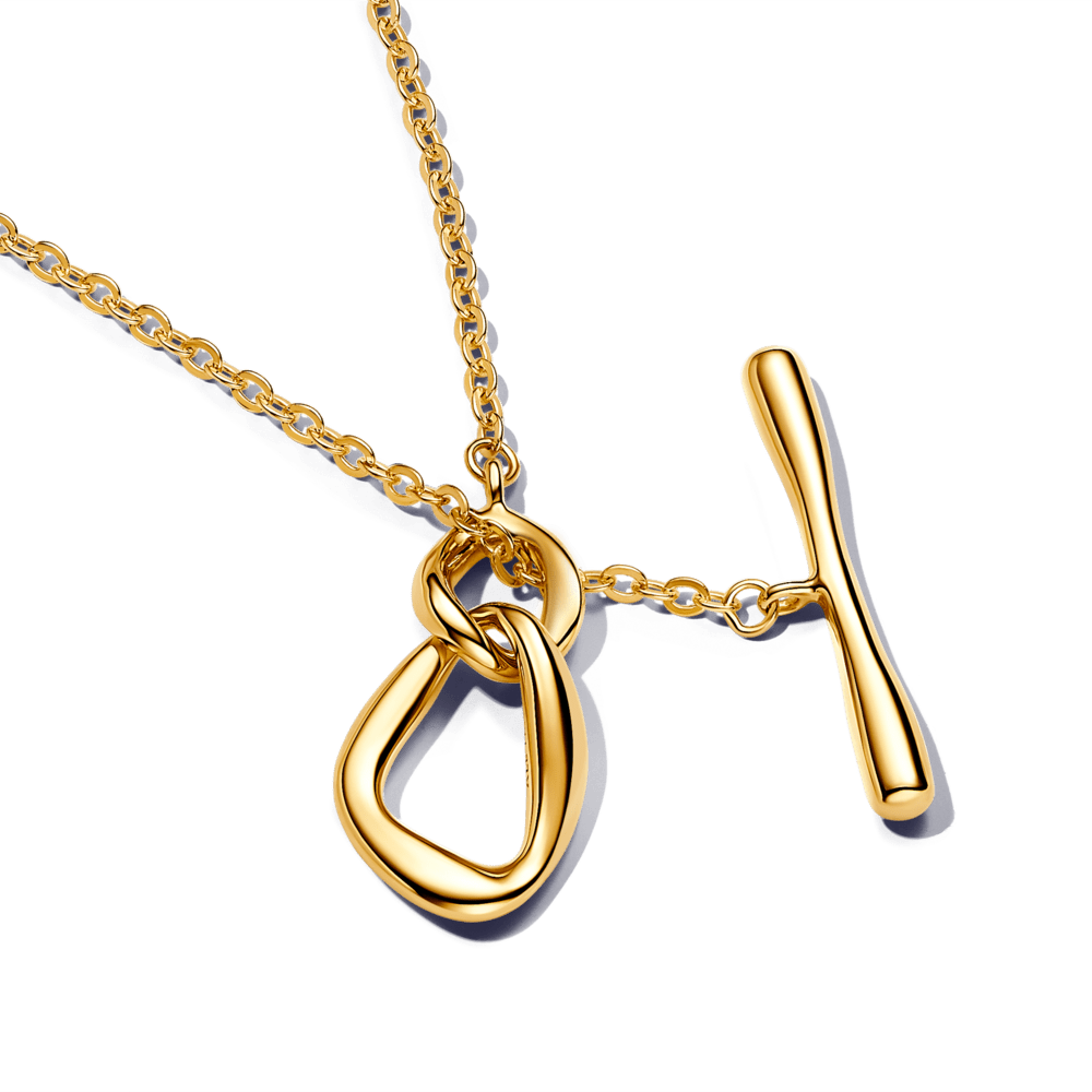 Organiskas formas apļveida T formas kaklarota