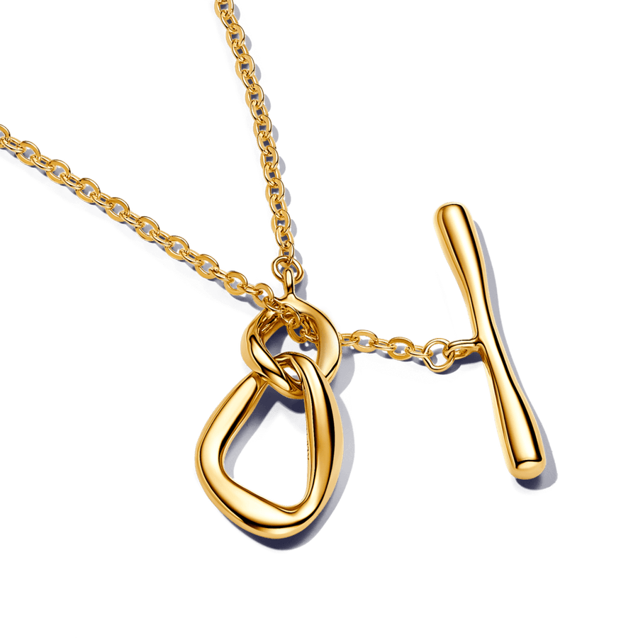 Organiskas formas apļveida T formas kaklarota