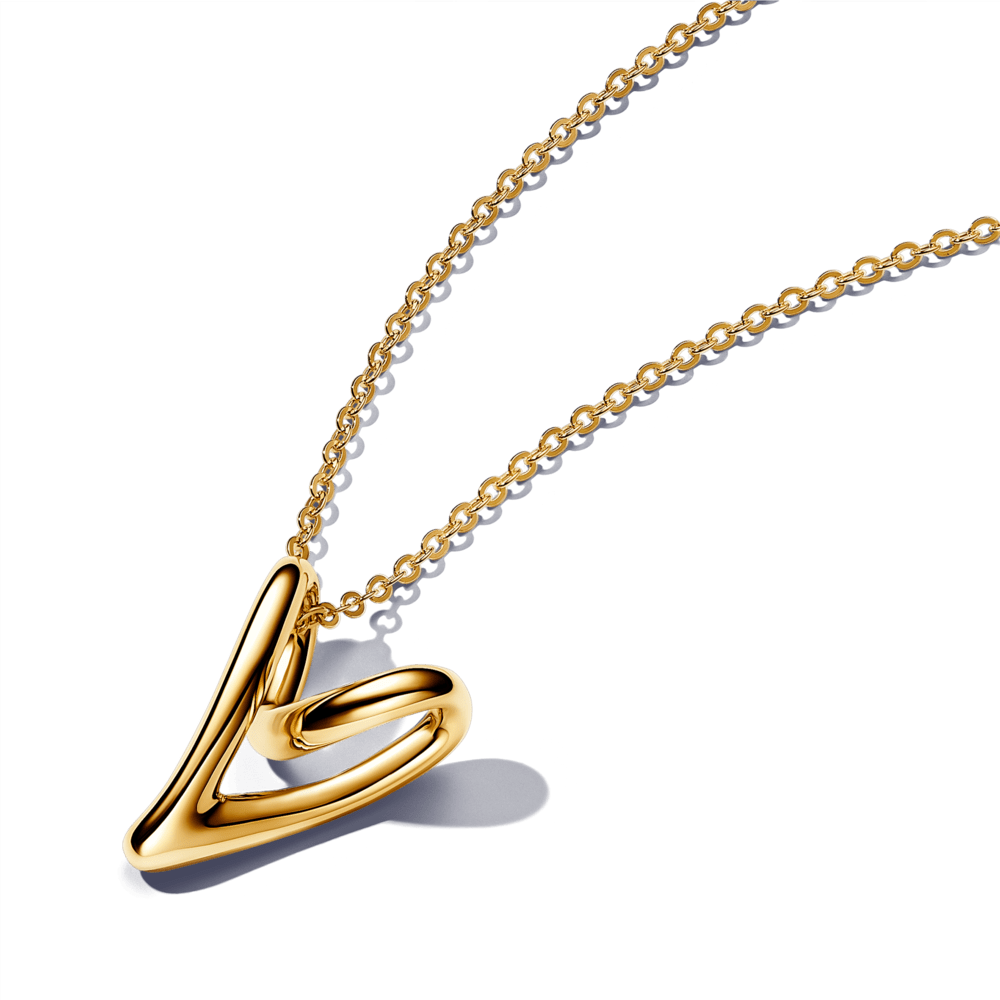 Organiskas formas sirds kulona kaklarota