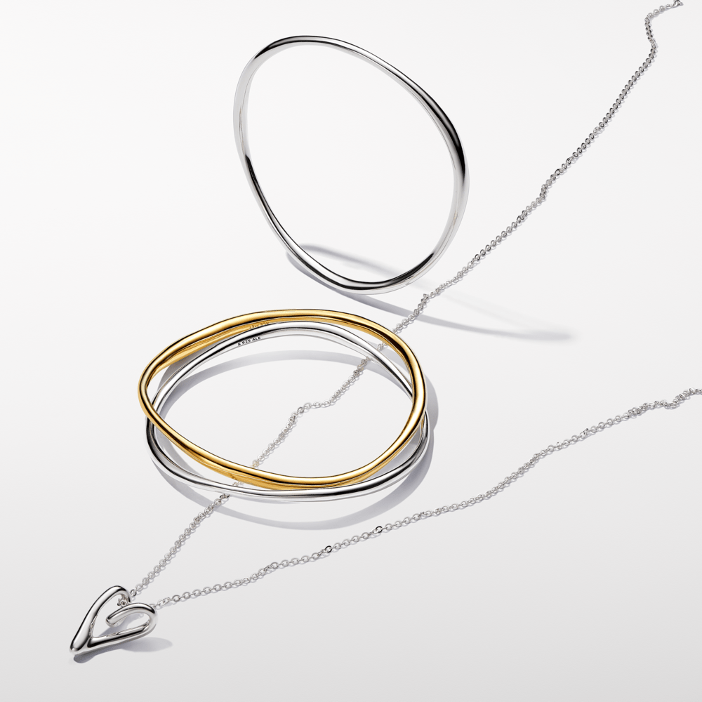 Organiskas formas sirds kulona kaklarota