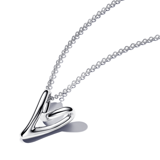 Organiskas formas sirds kulona kaklarota