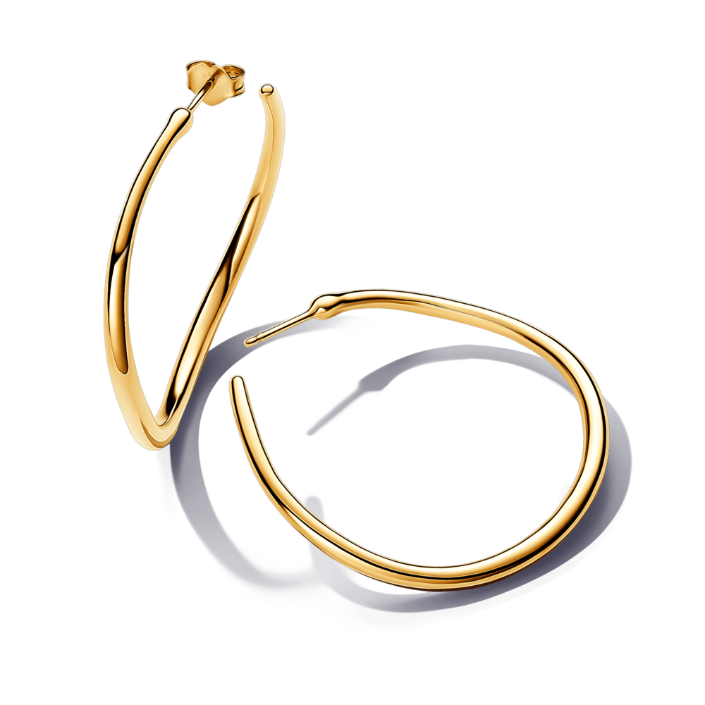 42 mm organiskas formas atvērtie stīpiņu auskari