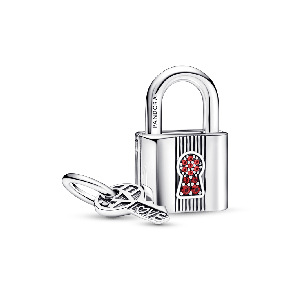 Piekarināmais slēdzenes un atslēgas amulets