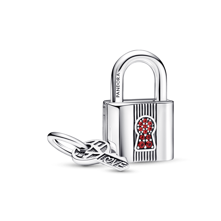 Piekarināmais slēdzenes un atslēgas amulets