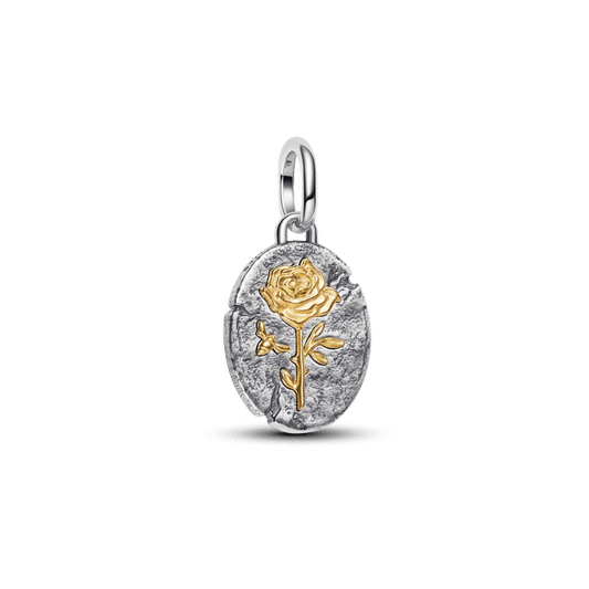 Rozes medaljona amulets