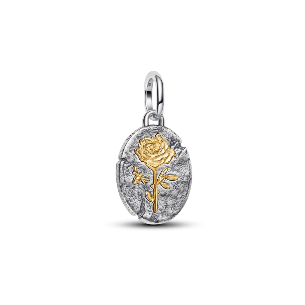 Rozes medaljona amulets