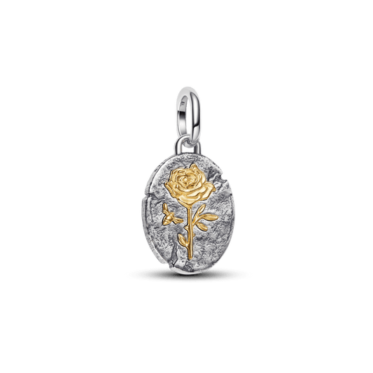 Rozes medaljona amulets