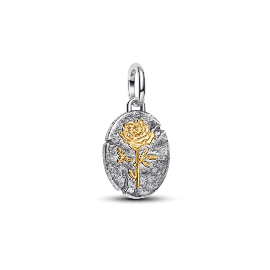 Rozes medaljona amulets