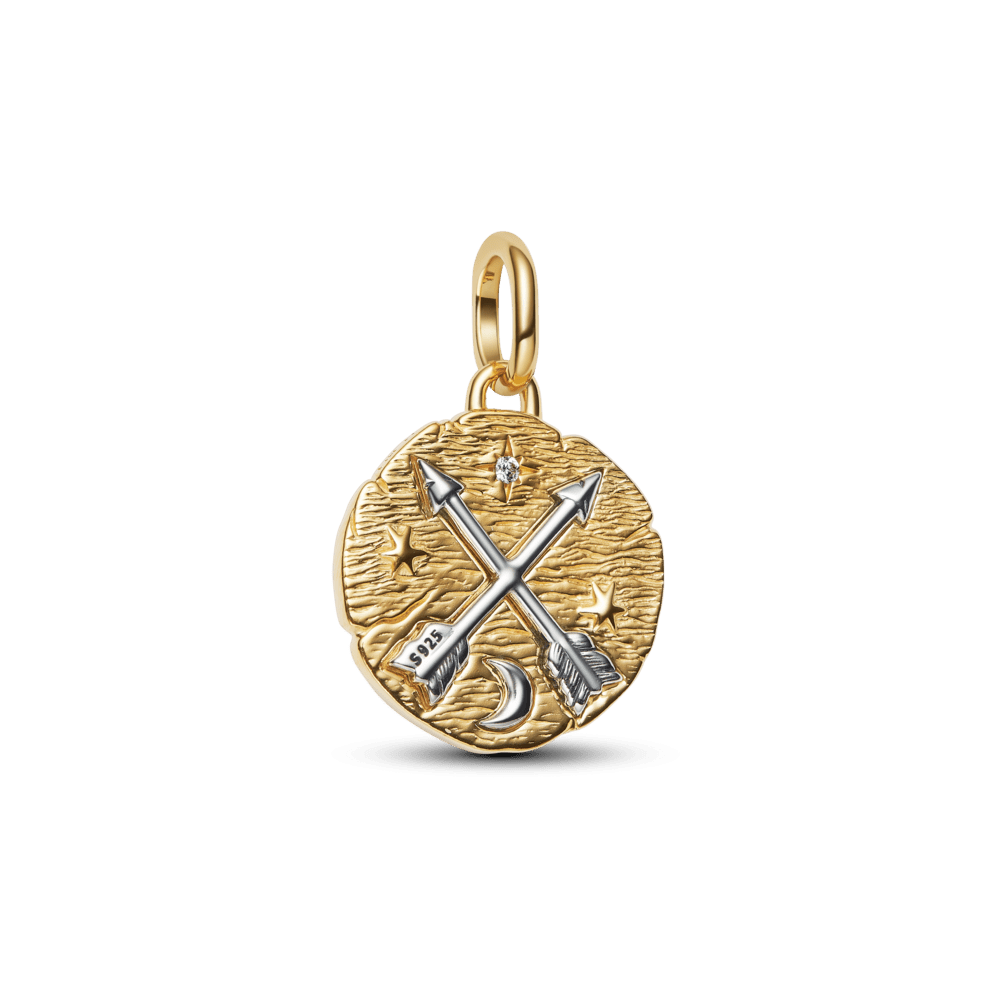 Šķērsojošo bultiņu medaljona amulets