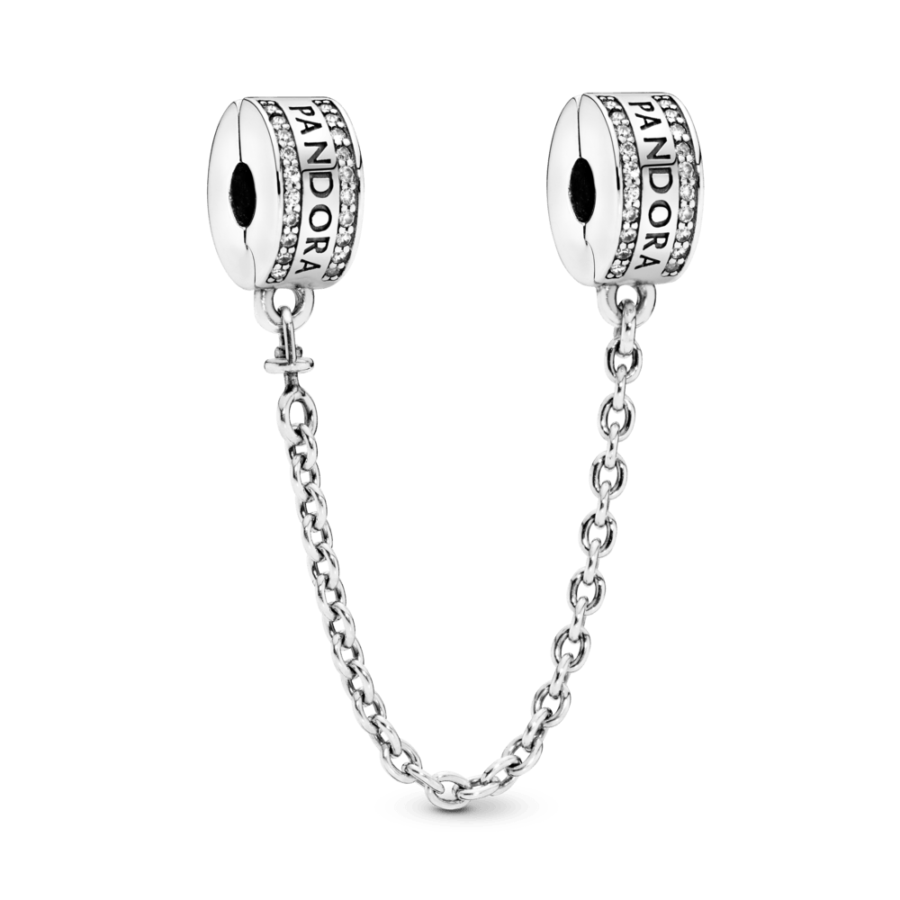 Pandora Logo drošības ķēdes amulets