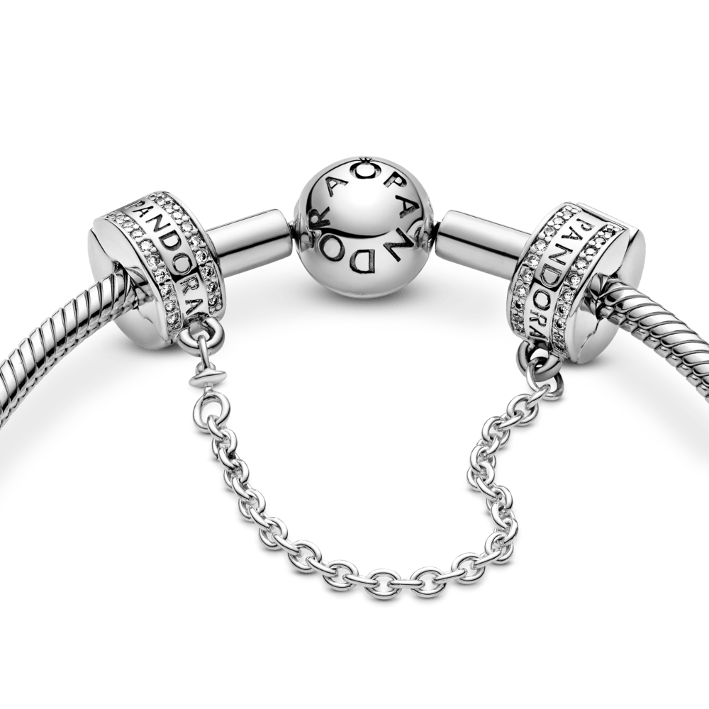 Pandora Logo drošības ķēdes amulets