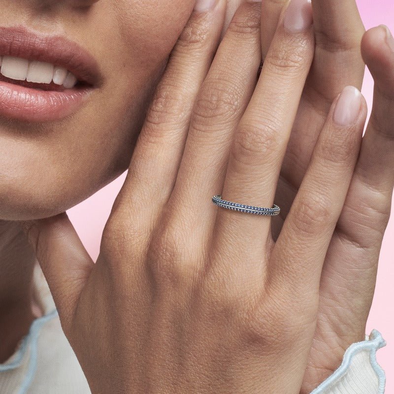 Pandora ME zils pavé gredzens