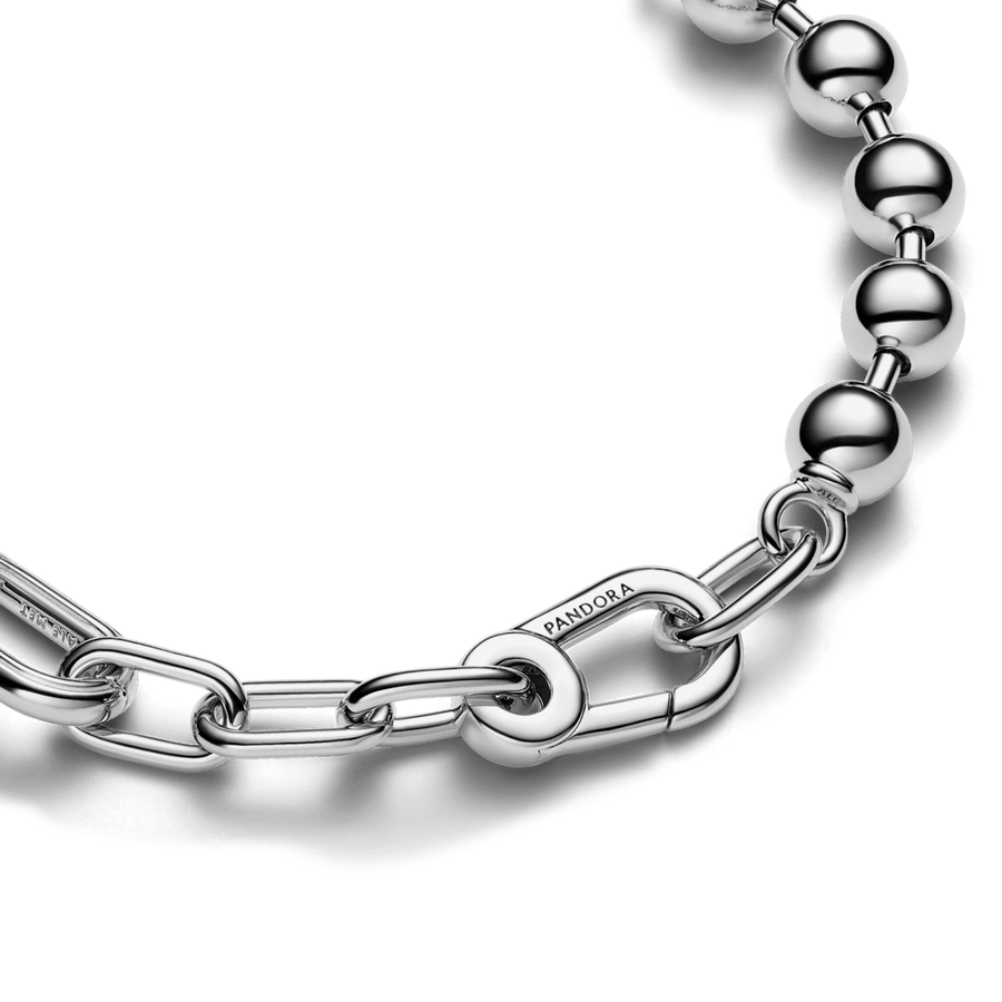 Pandora ME metāla kreļļu un posmu rokassprādze