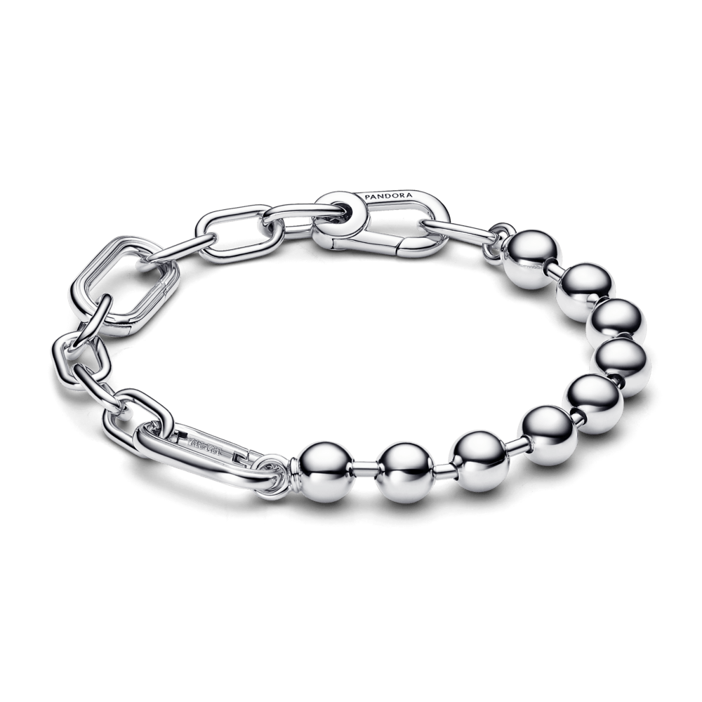 Pandora ME metāla kreļļu un posmu rokassprādze