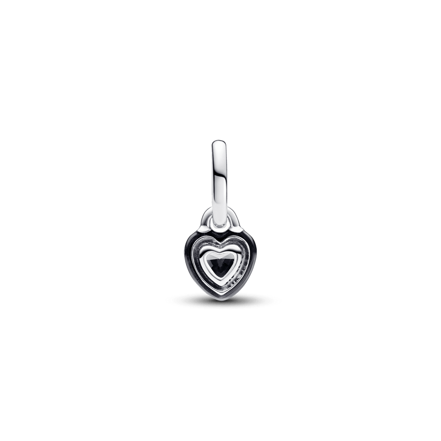 Pandora ME melnas Čakras sirds mini piekarināmais amulets