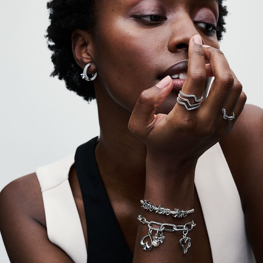 Pandora ME atslēgas cauruma sirds mini amulets