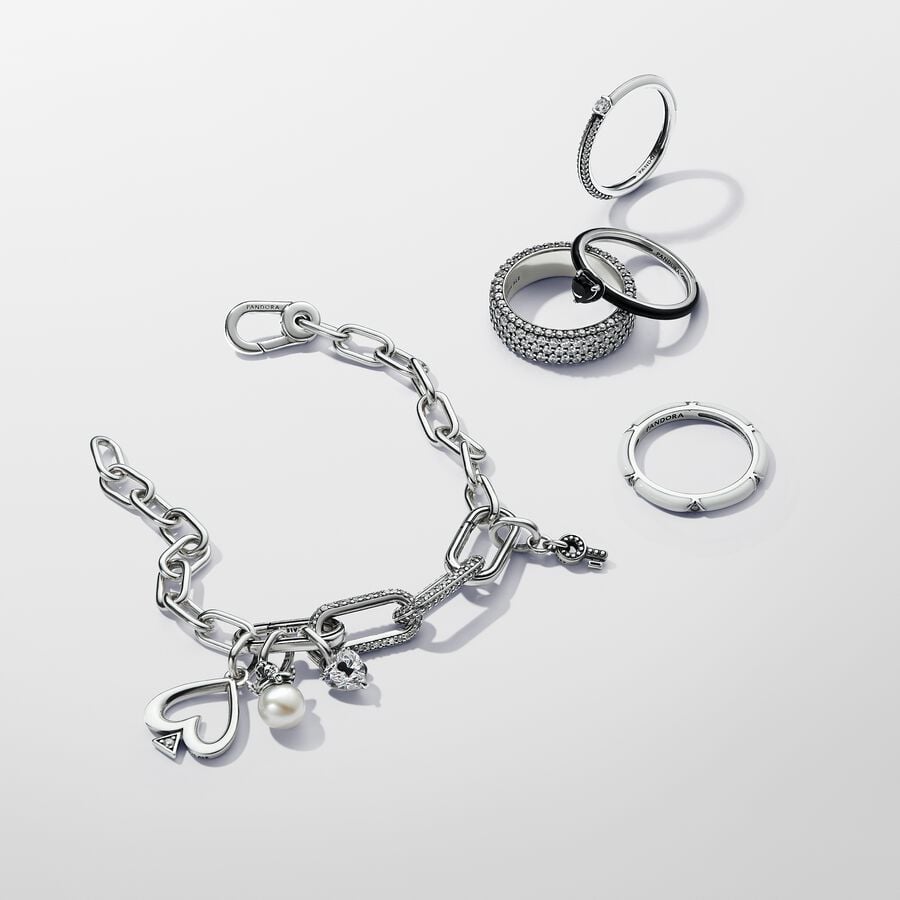 Pandora ME atslēgas cauruma sirds mini amulets