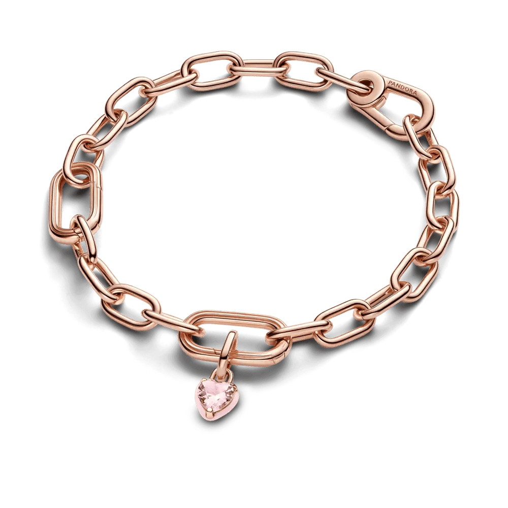 Pandora ME rozā čakras sirds mini amulets