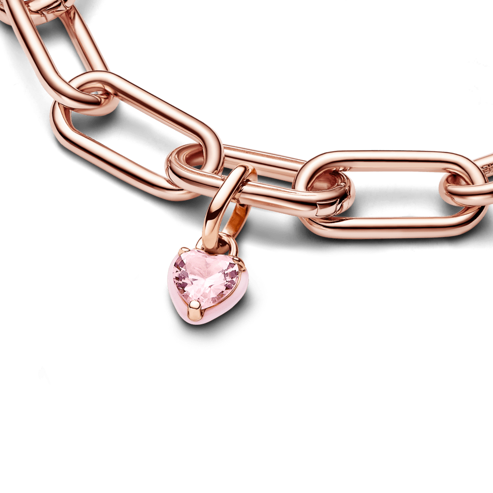 Pandora ME rozā čakras sirds mini amulets