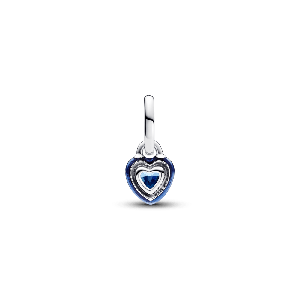 Pandora ME zilas Čakras sirds mini piekarināmais amulets