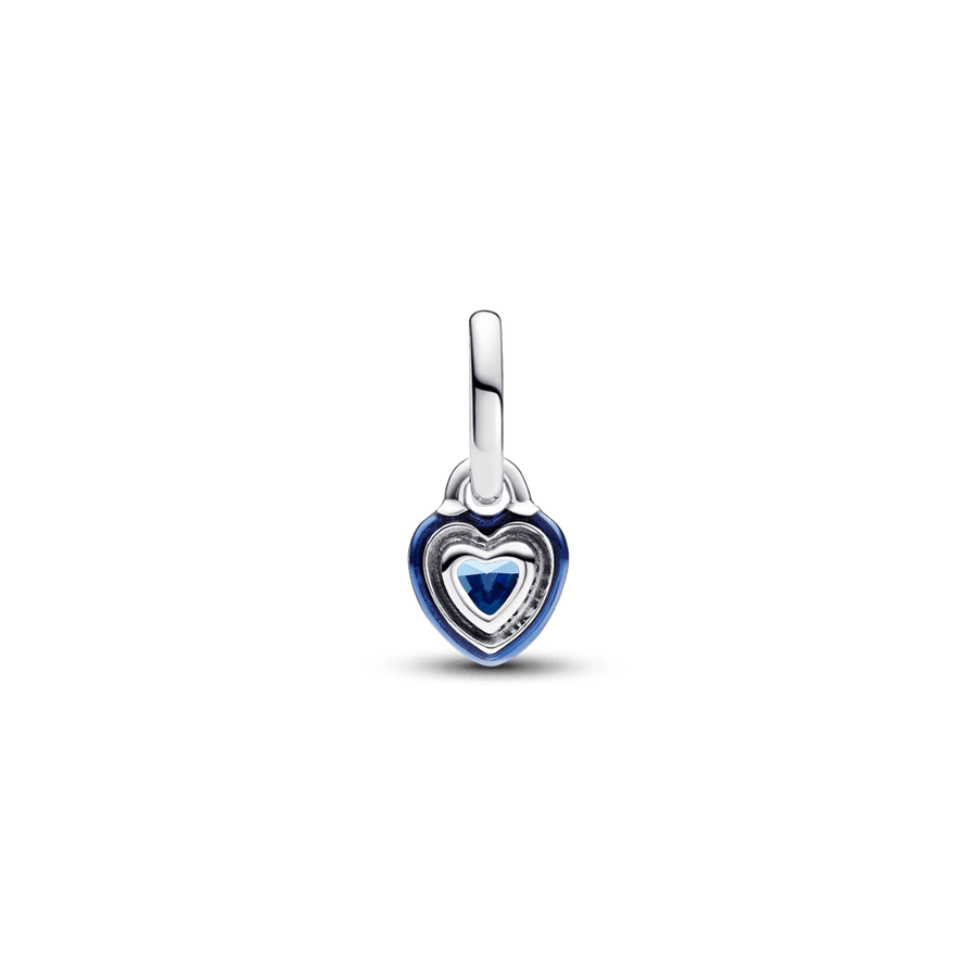 Pandora ME zilas Čakras sirds mini piekarināmais amulets