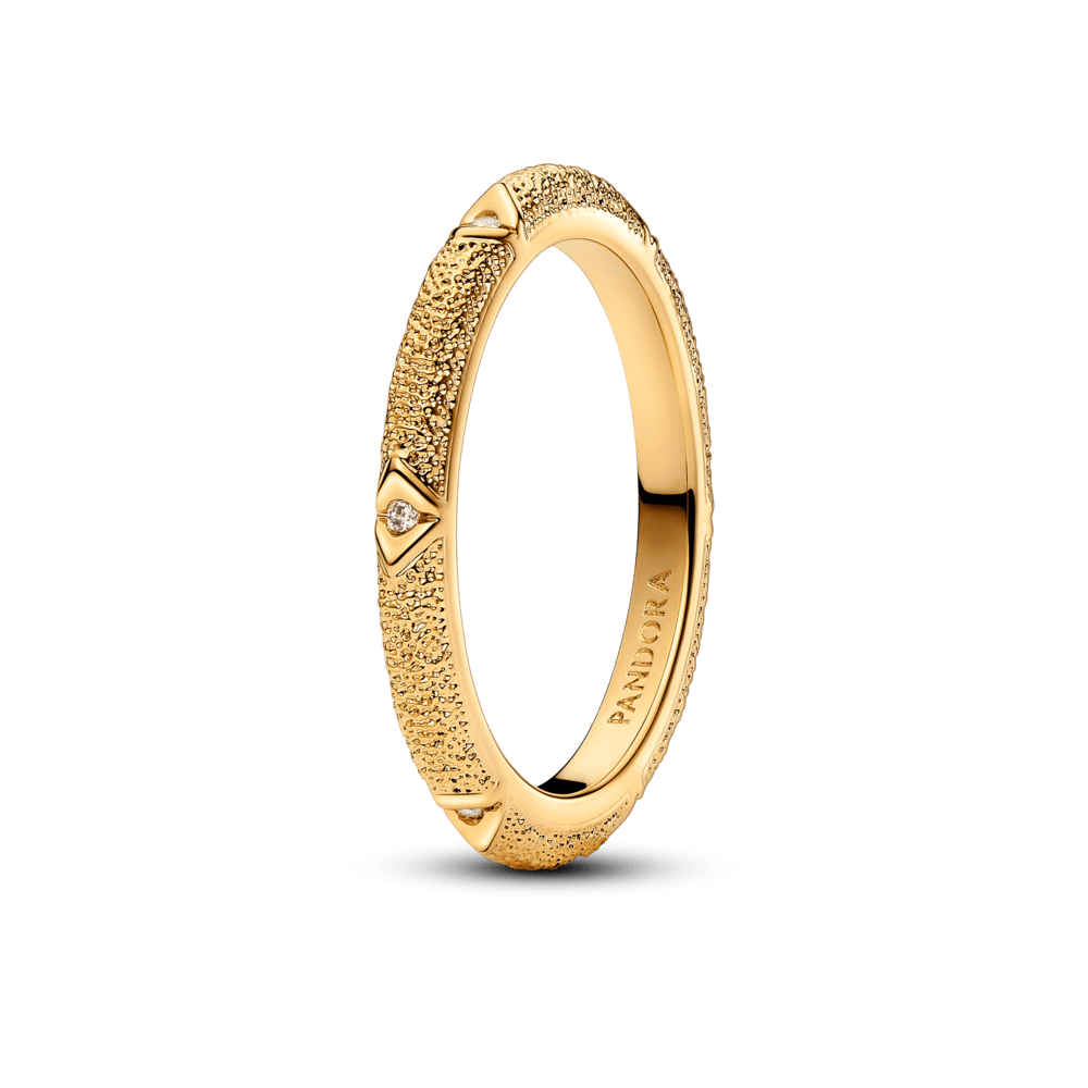 Pandora ME tekstūras un akmentiņu gredzens