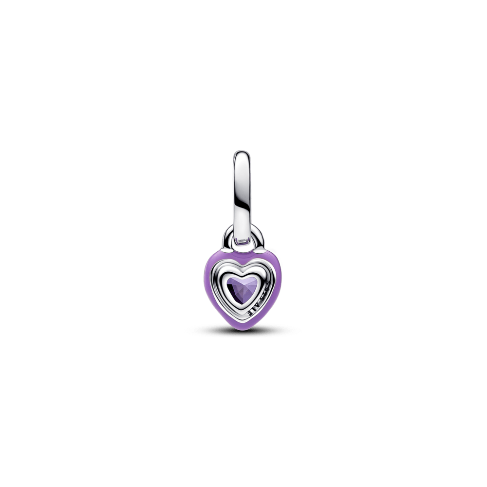 Pandora ME violetās čakras sirds mini amulets