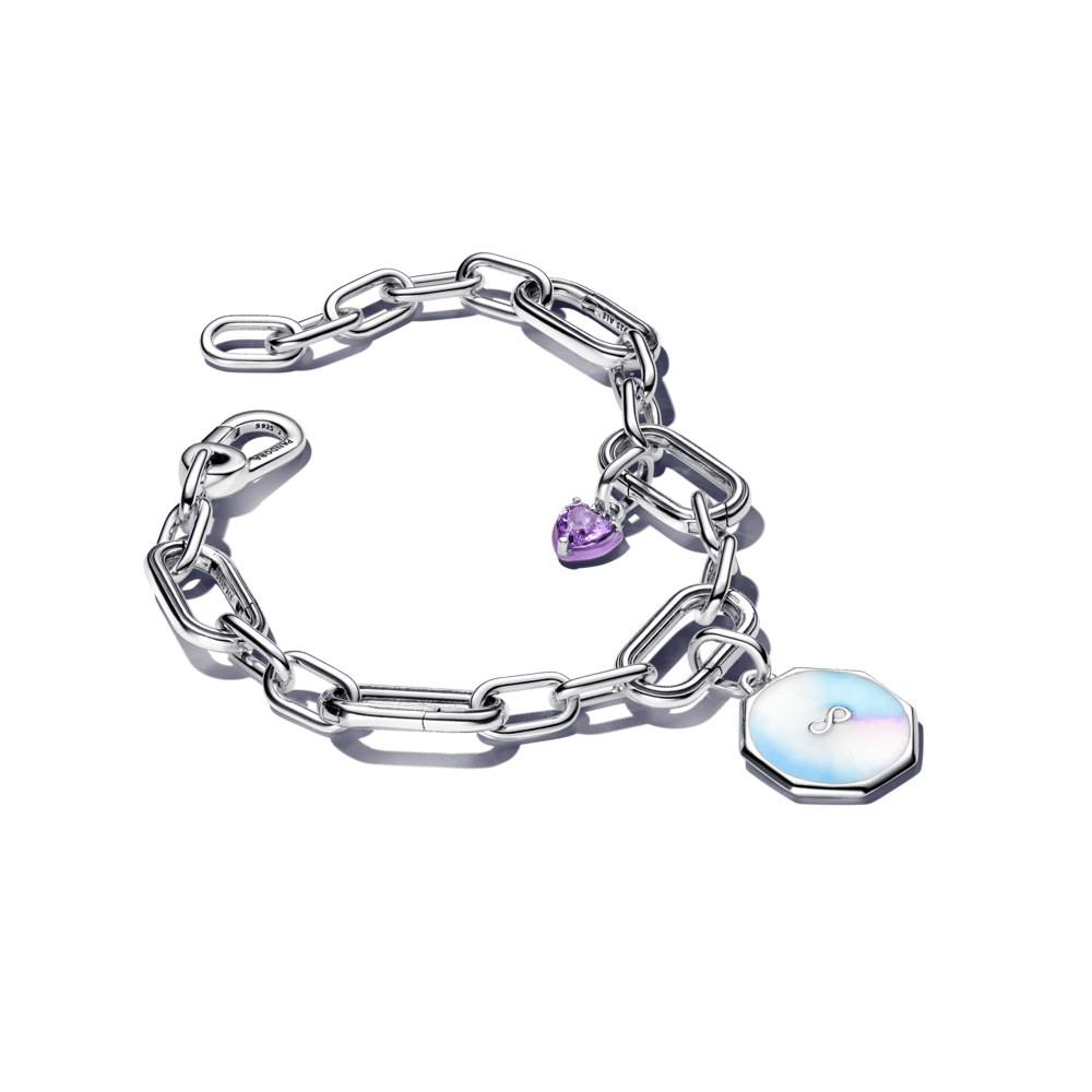 Pandora ME violetās čakras sirds mini amulets