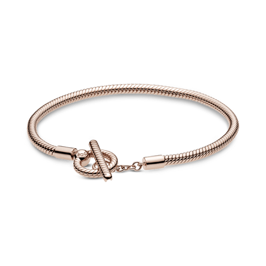 Pandora Moments T veida stienīša un čūskas raksta ķēdītes rokassprādze