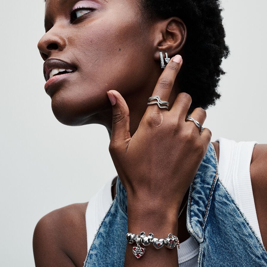 Disney Mickey Mouse Moments aizdares čūskas ķēdes rokassprādze