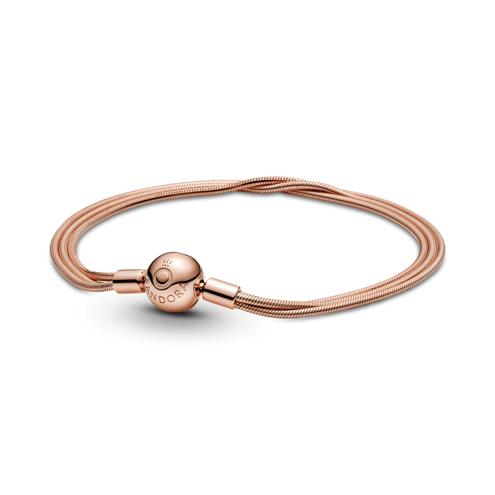 Pandora Moments čūskas raksta ķēdīšu rokassprādze