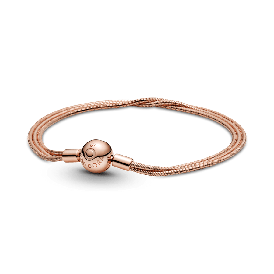 Pandora Moments čūskas raksta ķēdīšu rokassprādze