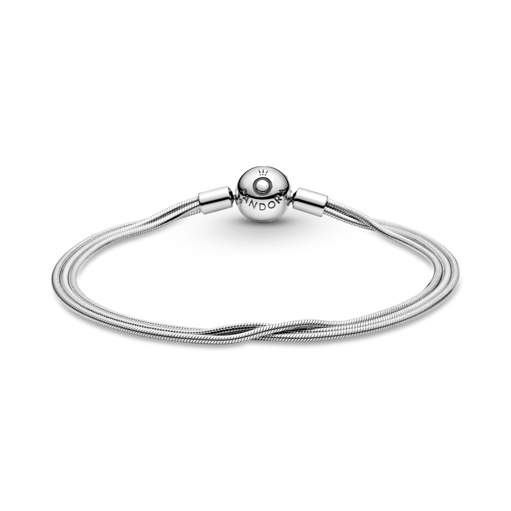 Pandora Moments čūskas raksta ķēdīšu rokassprādze