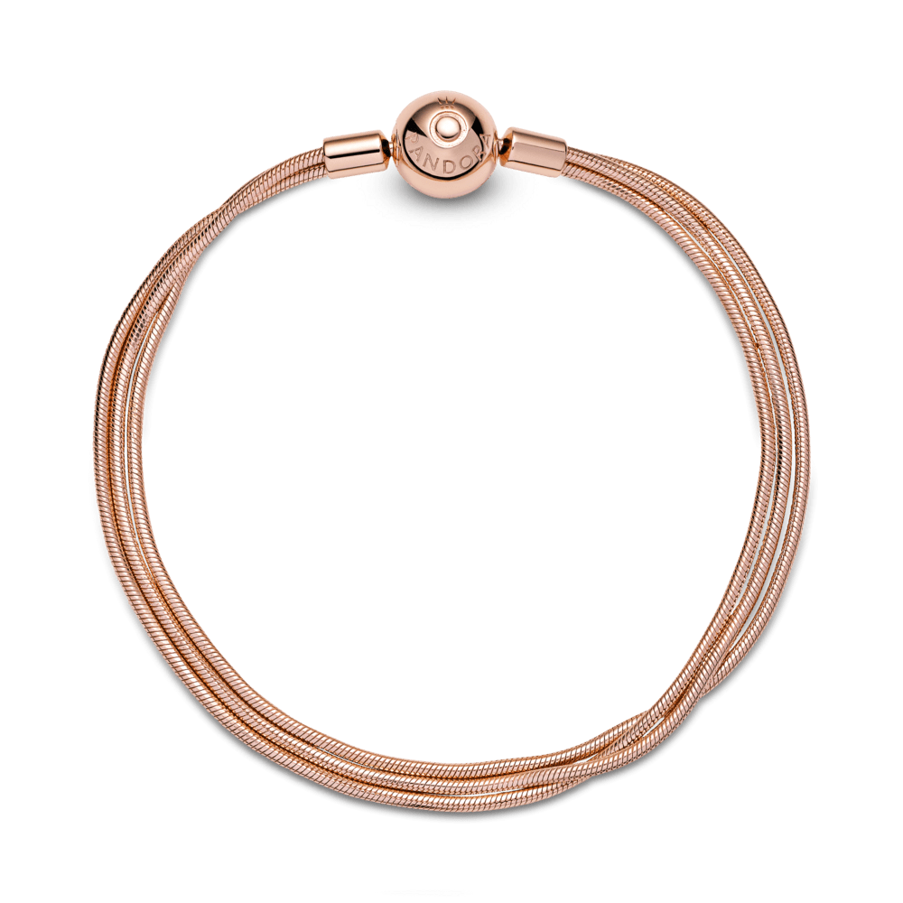 Pandora Moments čūskas raksta ķēdīšu rokassprādze