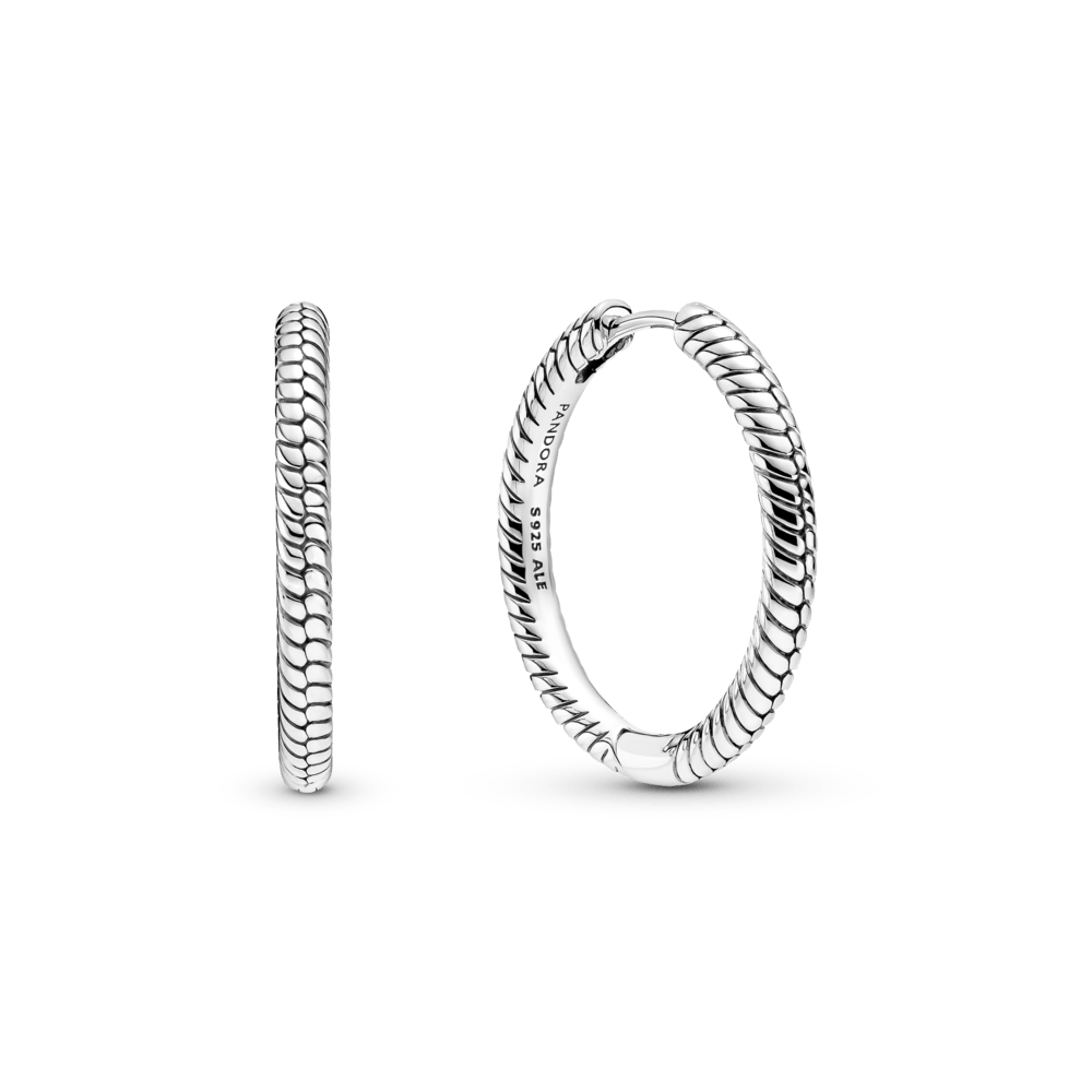 Pandora Moments riņķa auskari ar amuletu