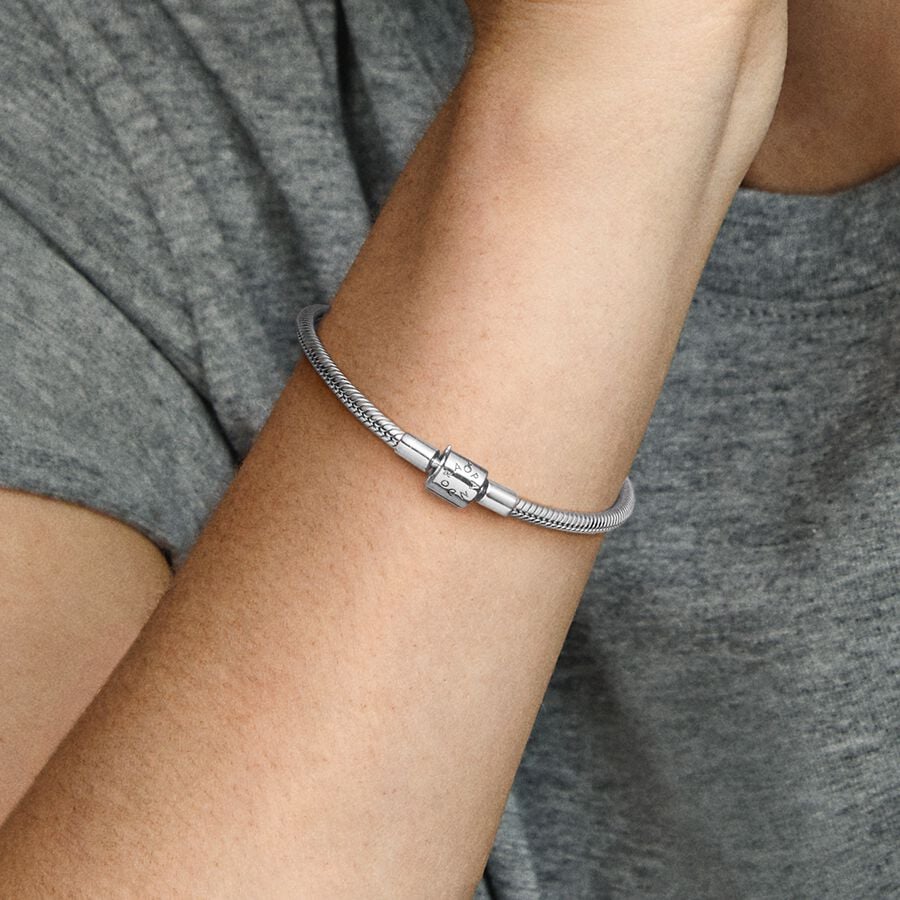 Barrel Clasp Snake Chain Bracelet