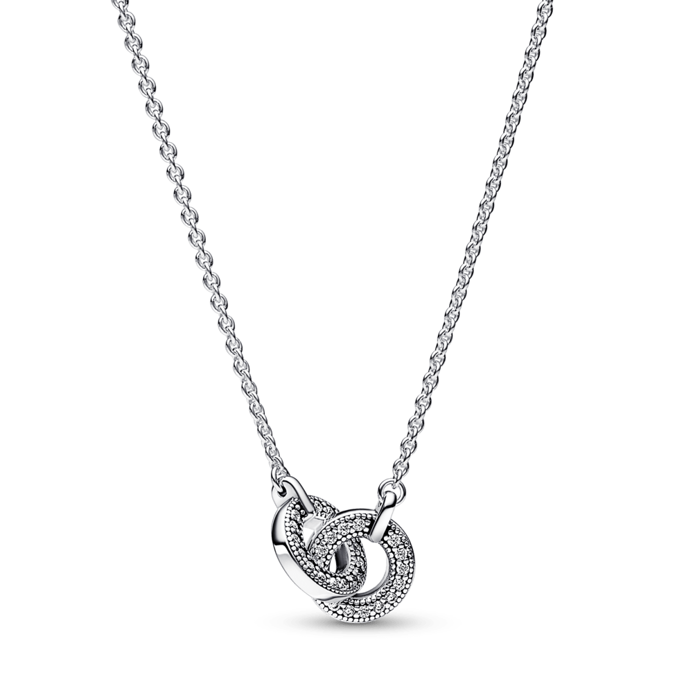 Pandora Signature savienotu apļu pavé raksta kaklarota