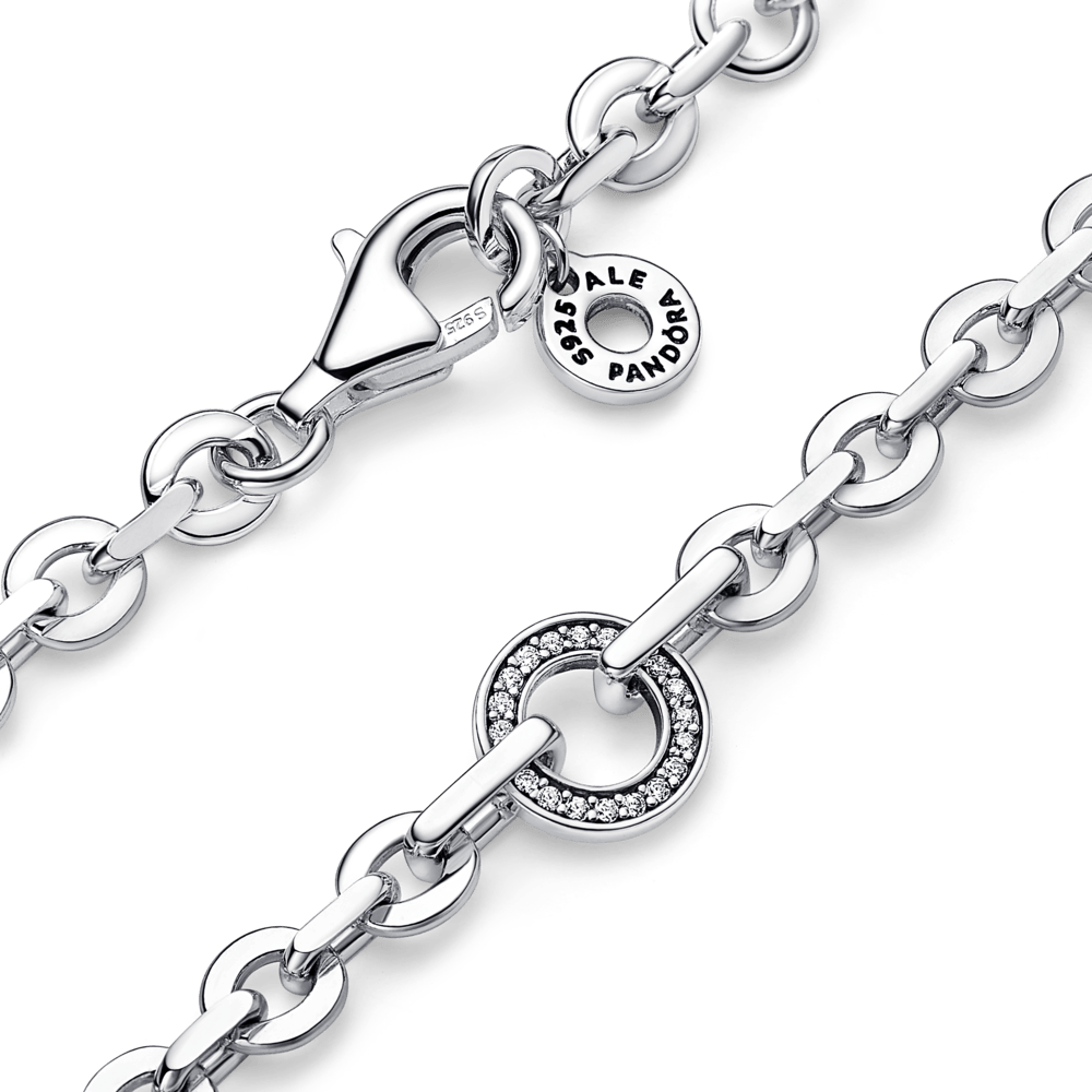 Pandora Signature pavé raksta piegulošā aproce