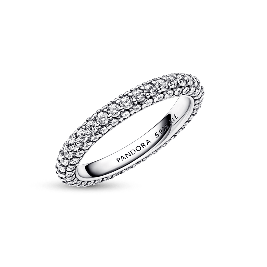 Pandora Timeless gredzens ar vienu Pavé rindu