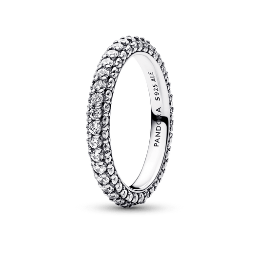 Pandora Timeless gredzens ar vienu Pavé rindu