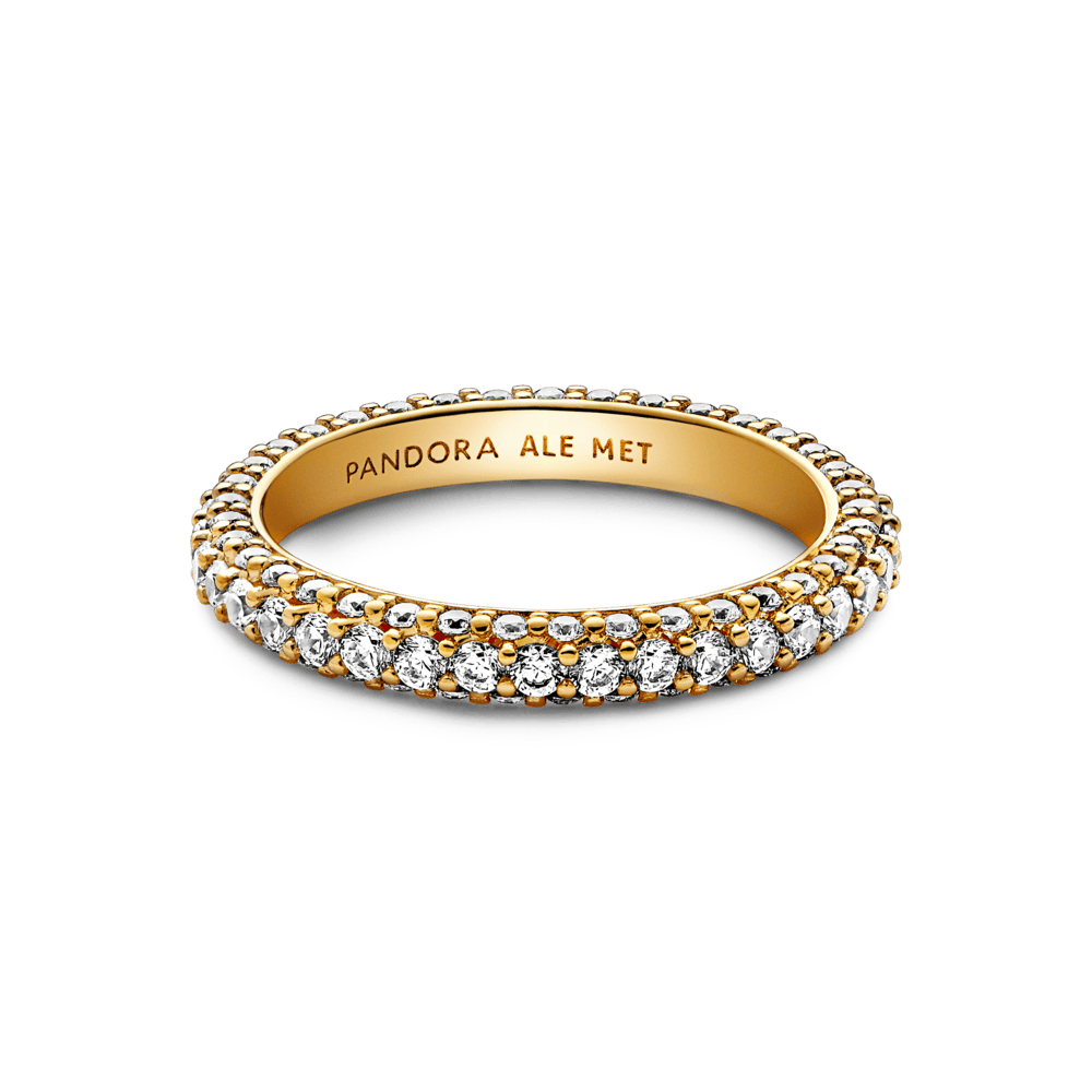 Pandora Timeless gredzens ar vienu Pavé rindu