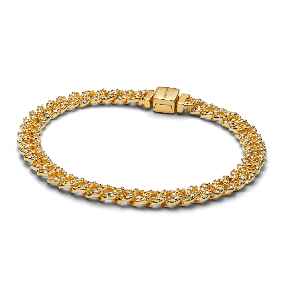 Pavé Kubas ķēdes rokassprādze