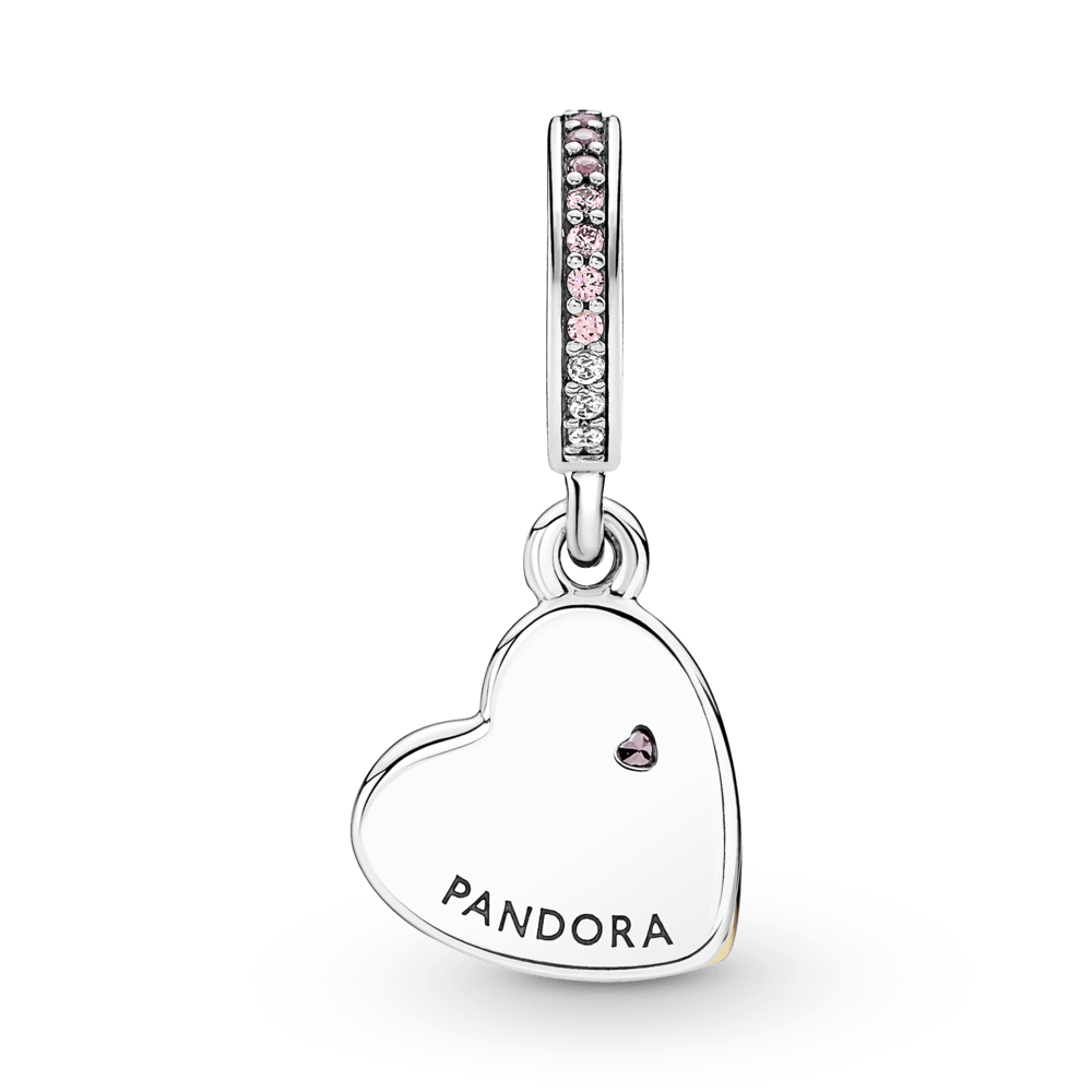 Dubultais piekarināmais amulets ar bezgalības un saistītu sirsniņu motīvu