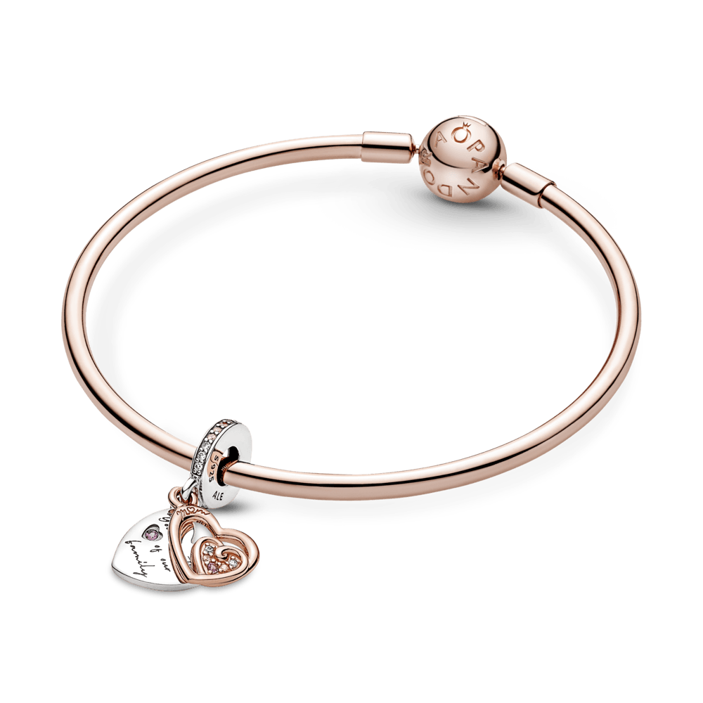 Dubultais piekarināmais amulets ar bezgalības un saistītu sirsniņu motīvu