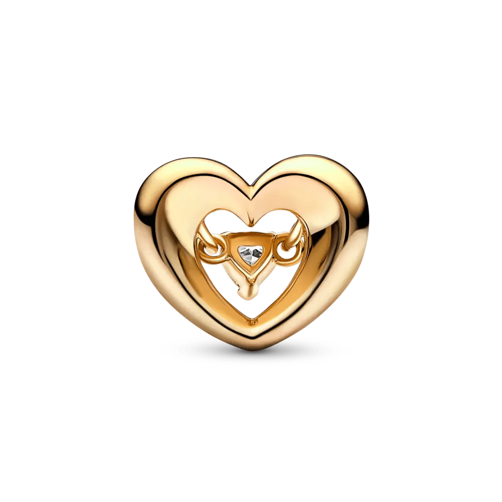 Mirdzošais sirds un peldošā akmens amulets